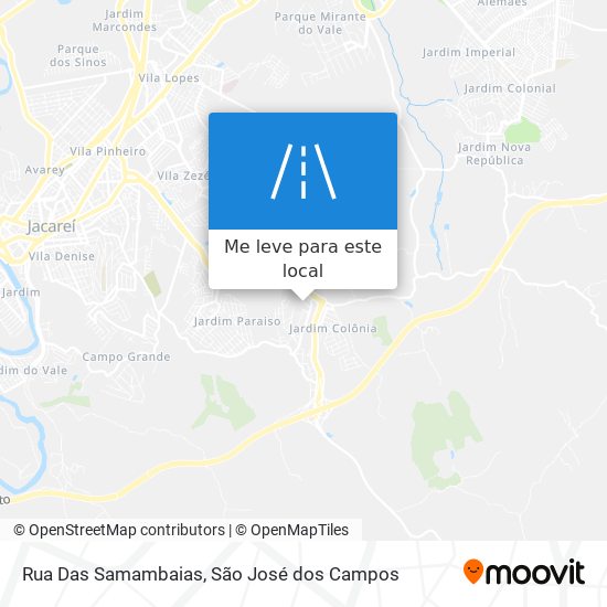 Rua Das Samambaias mapa