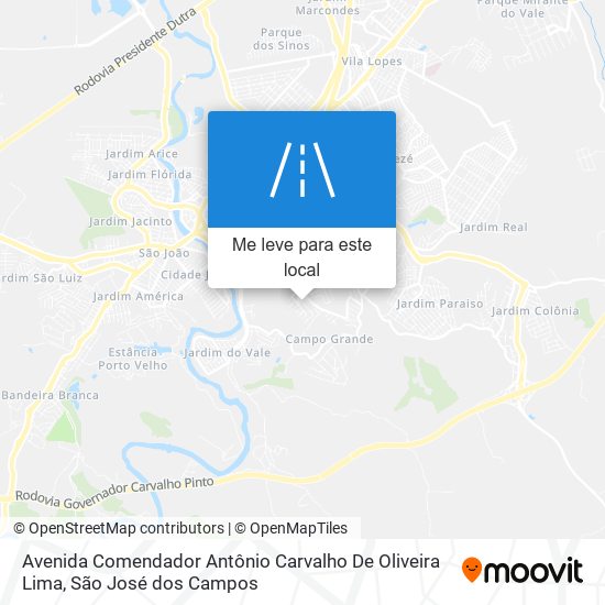 Avenida Comendador Antônio Carvalho De Oliveira Lima mapa