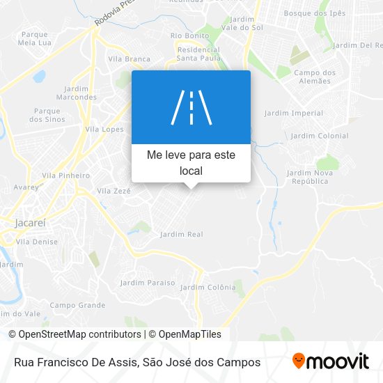 Rua Francisco De Assis mapa