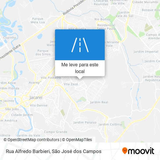 Rua Alfredo Barbieri mapa