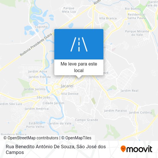 Rua Benedito Antônio De Souza mapa