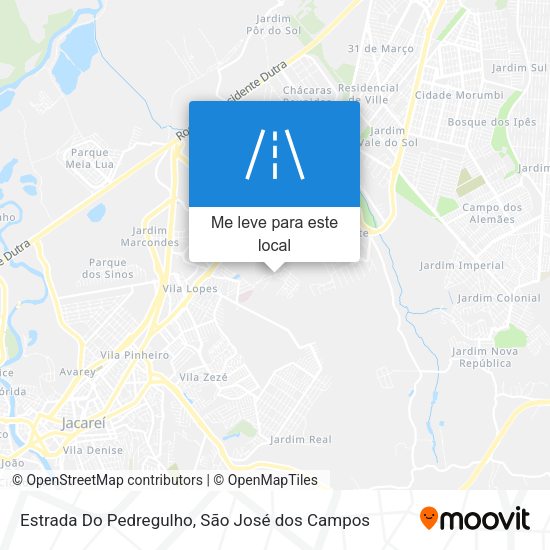 Estrada Do Pedregulho mapa