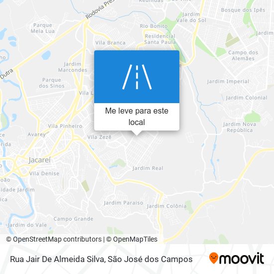 Rua Jair De Almeida Silva mapa