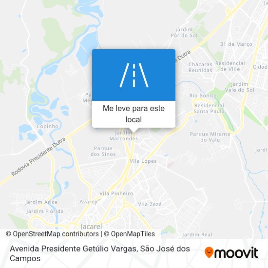 Avenida Presidente Getúlio Vargas mapa