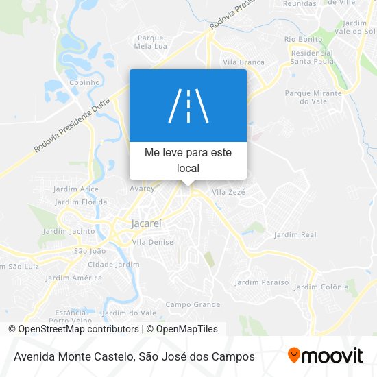 Avenida Monte Castelo mapa