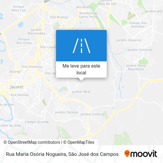 Rua Maria Osória Nogueira mapa