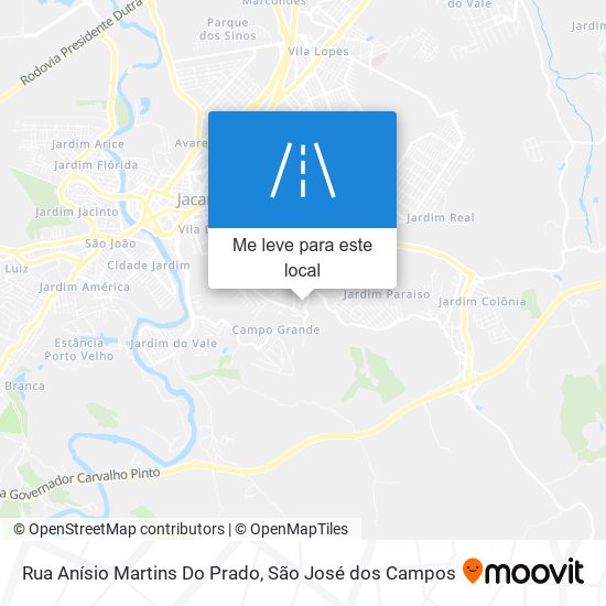 Rua Anísio Martins Do Prado mapa