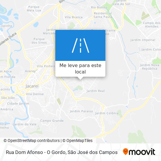Rua  Dom Afonso - O Gordo mapa