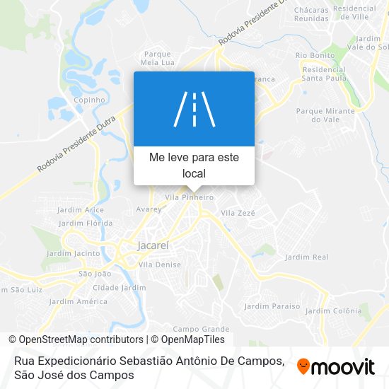 Rua Expedicionário Sebastião Antônio De Campos mapa