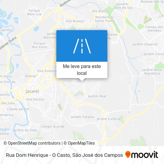 Rua Dom Henrique - O Casto mapa