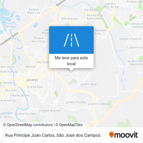Rua Príncipe Juan Carlos mapa