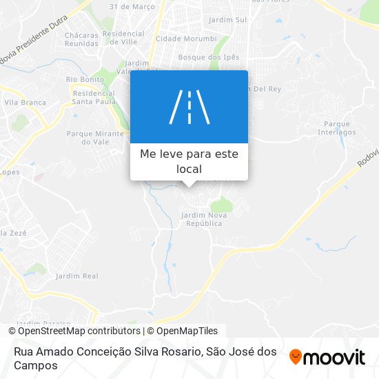 Rua Amado Conceição Silva Rosario mapa