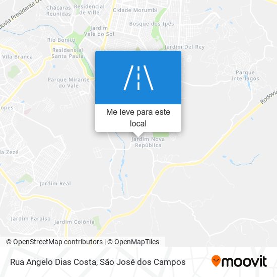 Rua Angelo Dias Costa mapa
