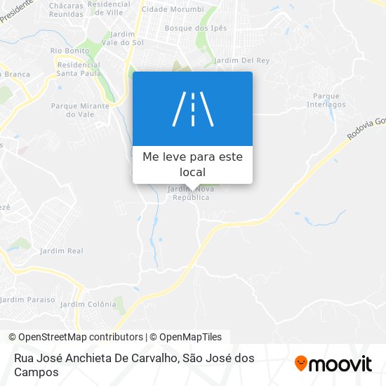 Rua José Anchieta De Carvalho mapa