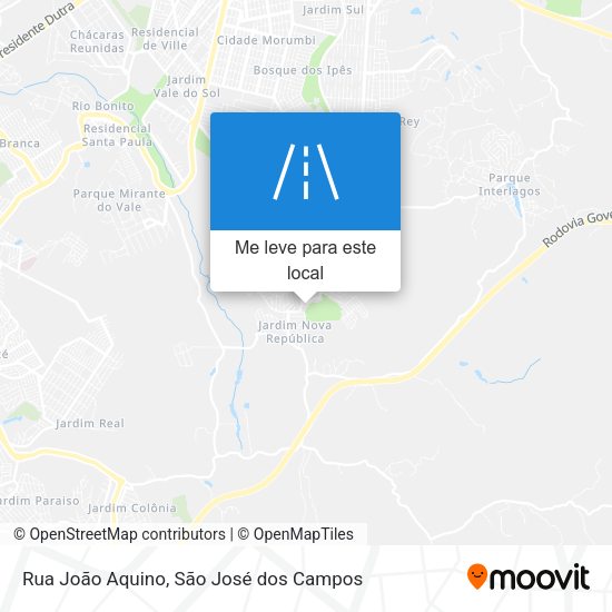 Rua João Aquino mapa