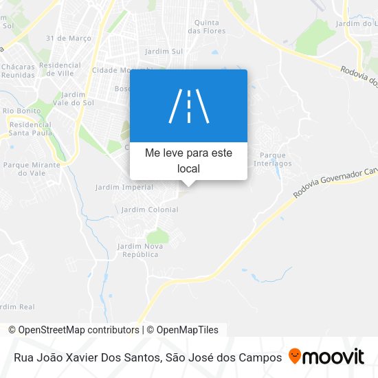 Rua João Xavier Dos Santos mapa