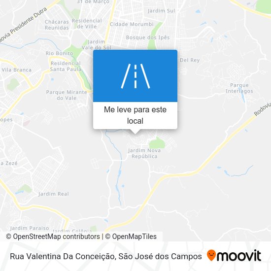 Rua Valentina Da Conceição mapa