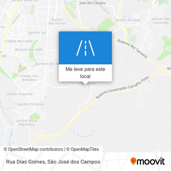 Rua Dias Gomes mapa