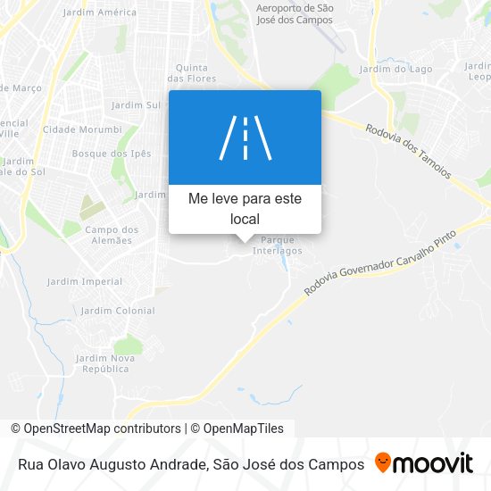 Rua Olavo Augusto Andrade mapa