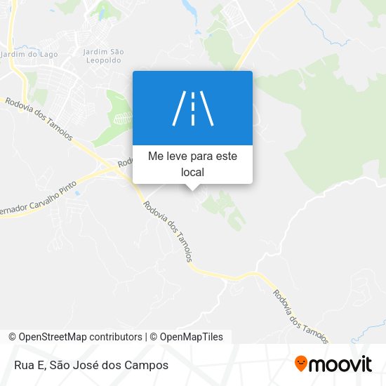 Rua E mapa