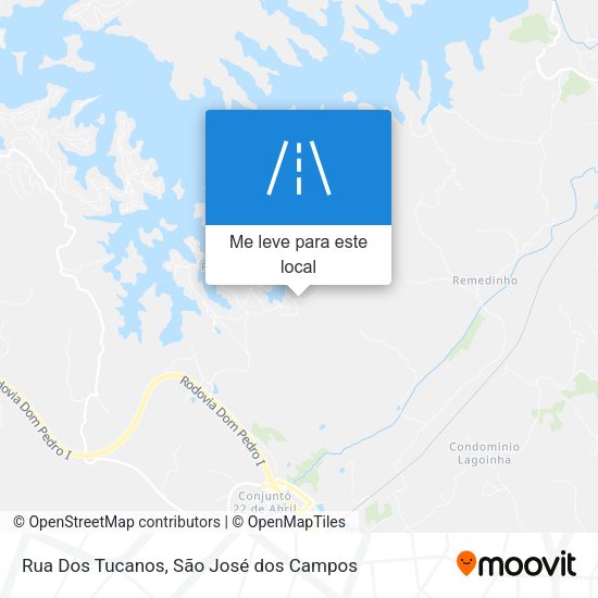 Rua Dos Tucanos mapa
