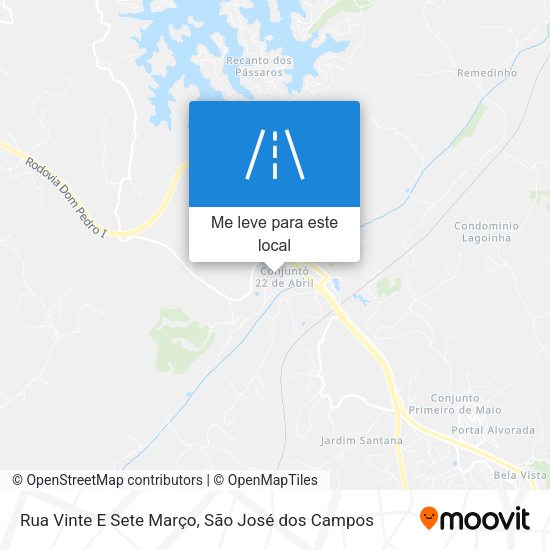 Rua Vinte E Sete Março mapa