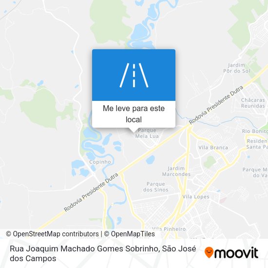 Rua Joaquim Machado Gomes Sobrinho mapa