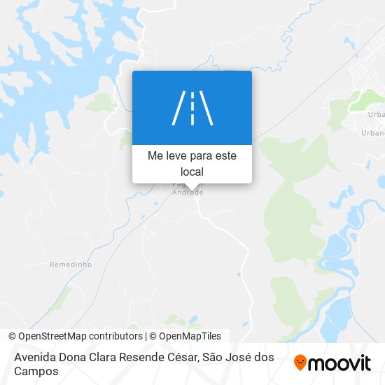 Avenida Dona Clara Resende César mapa