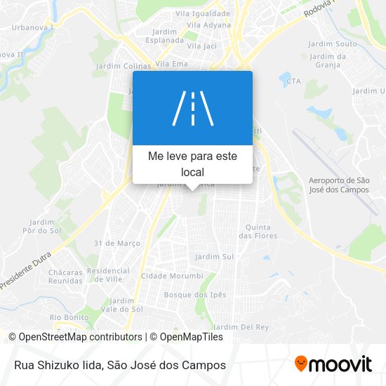 Rua Shizuko Iida mapa