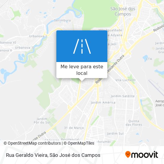 Rua Geraldo Vieira mapa