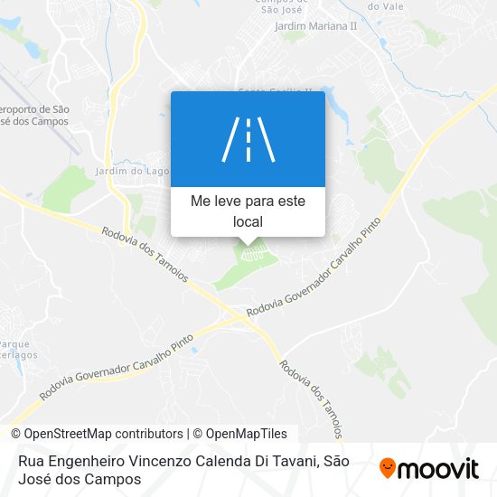 Rua Engenheiro Vincenzo Calenda Di Tavani mapa
