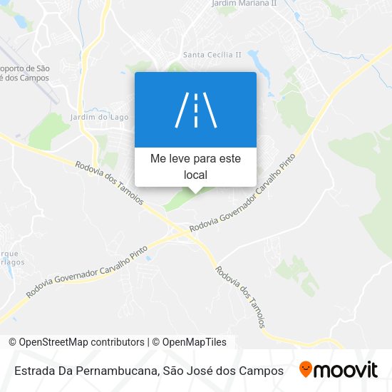 Estrada Da Pernambucana mapa
