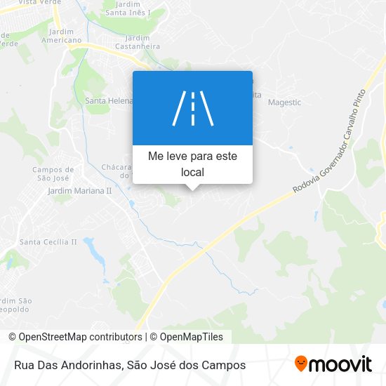 Rua Das Andorinhas mapa