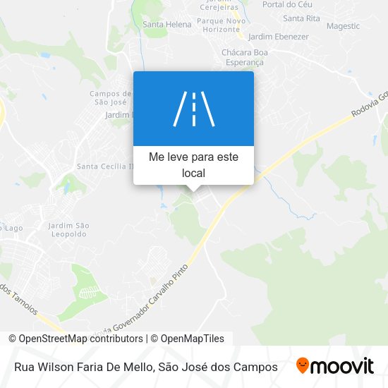 Rua Wilson Faria De Mello mapa