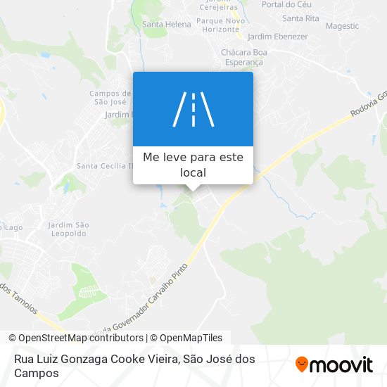 Rua Luiz Gonzaga Cooke Vieira mapa