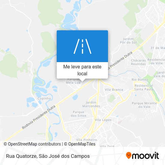 Rua Quatorze mapa