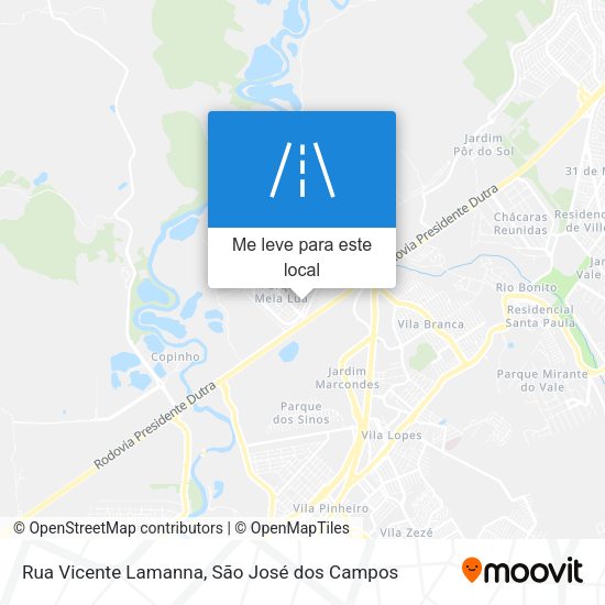 Rua Vicente Lamanna mapa