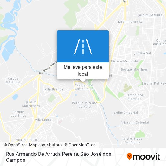 Rua Armando De Arruda Pereira mapa