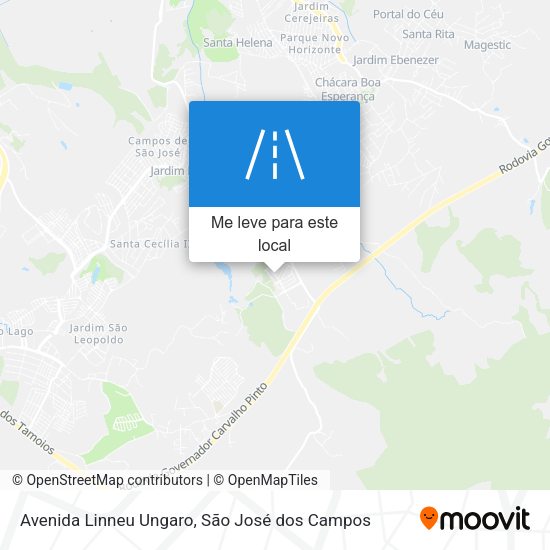 Avenida Linneu Ungaro mapa