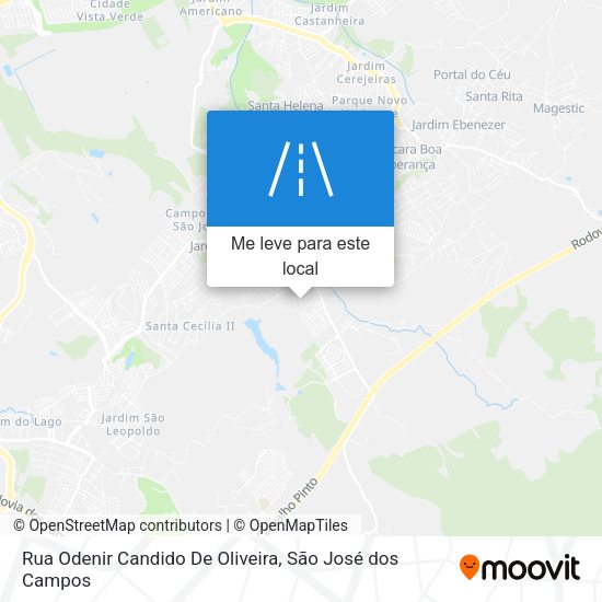 Rua Odenir Candido De Oliveira mapa
