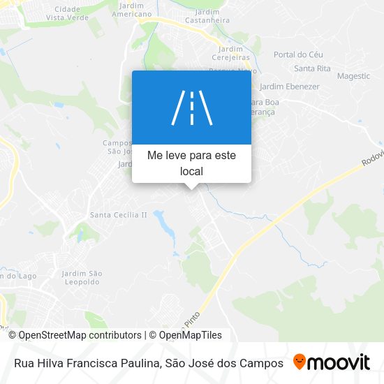Rua Hilva Francisca Paulina mapa