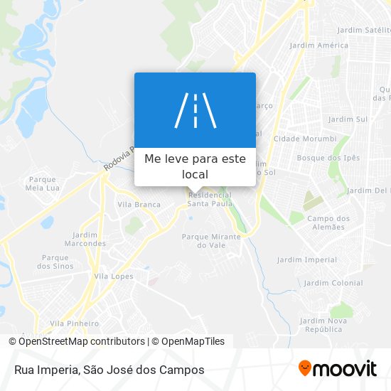 Rua Imperia mapa