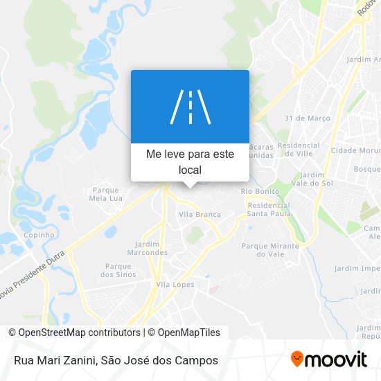 Rua Mari Zanini mapa