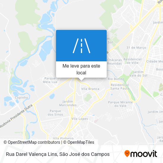 Rua Darel Valença Lins mapa