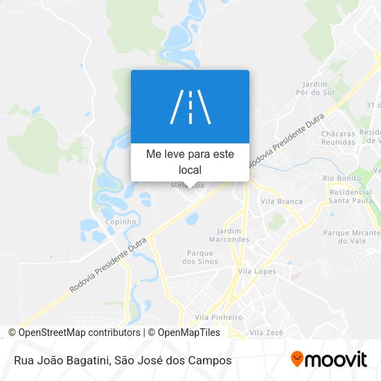 Rua João Bagatini mapa