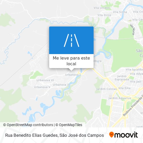 Rua Benedito Elías Guedes mapa