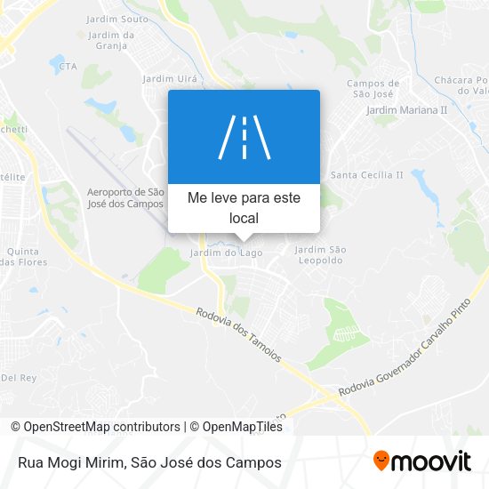 Rua Mogi Mirim mapa