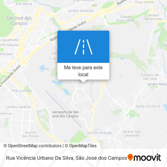 Rua Vicência Urbano Da Silva mapa