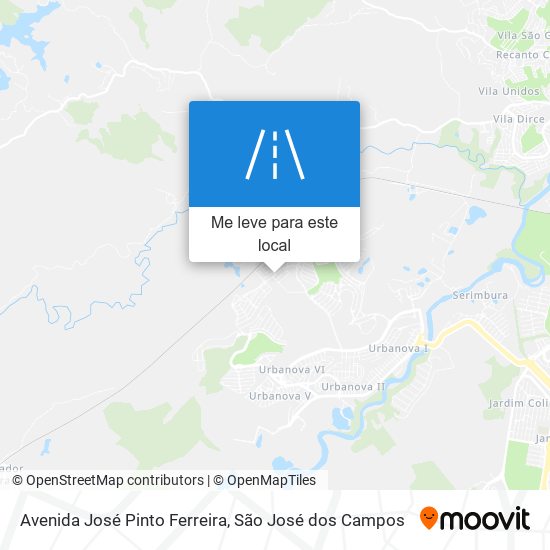 Avenida José Pinto Ferreira mapa