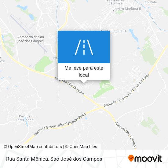 Rua Santa Mônica mapa